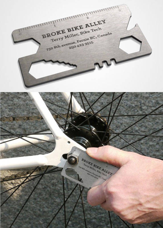 Fix things with your business card.