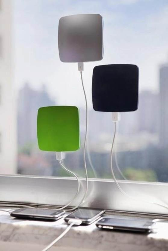 11.) Solar powered iPhone chargers.