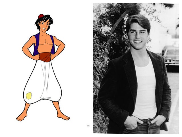 15.) Aladdin was based on Tom Cruise.