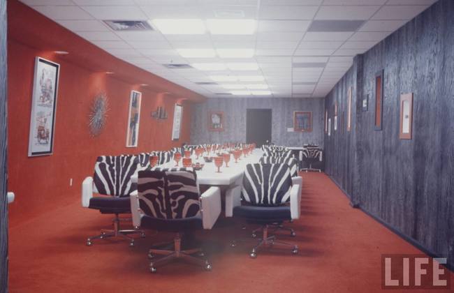 12. A conference room for all of those groovy board meetings.