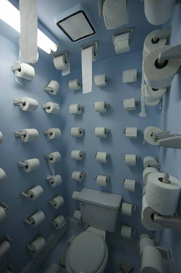 11.) At least you won't run out of toilet paper. Or nightmares.