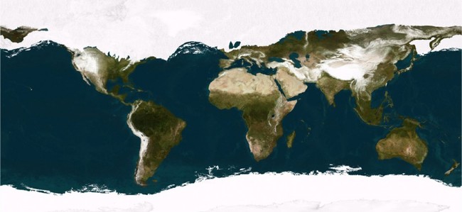 7. How the world looked during the last ice age.