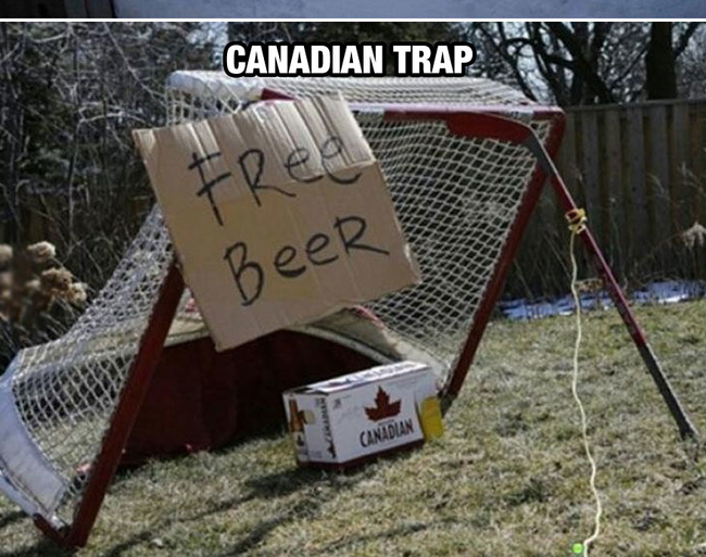 Why would you ever want to trap a Canadian?