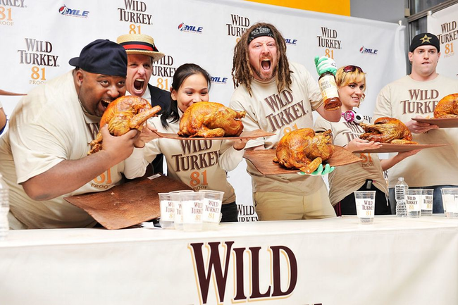 12.) Turkey Eating Contest.