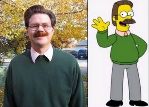 10.) Ned Flanders from The Simpsons
