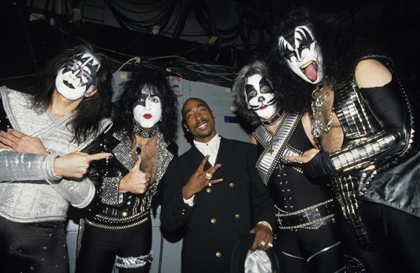 10. KISS and Tupac Shakur