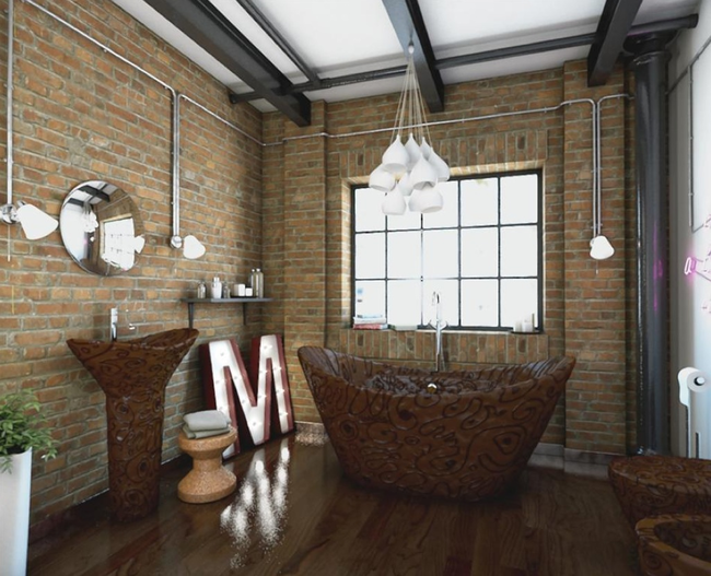 Here it is: The Chocolate Bathroom!