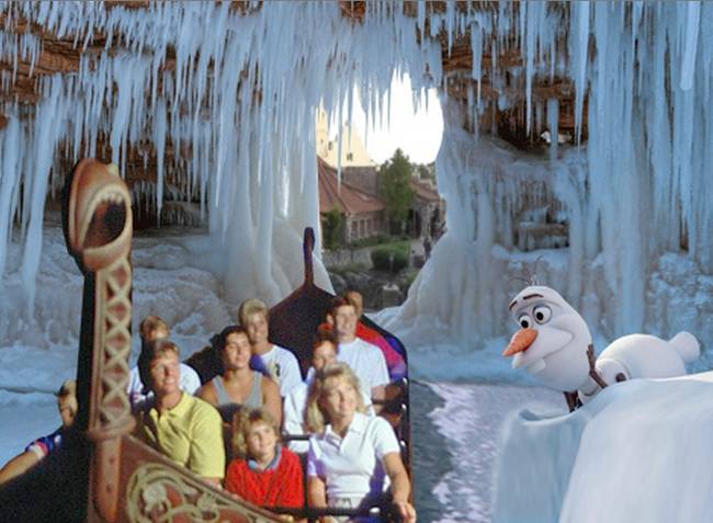 6.) Disney is updating the 'Maelstorm' ride at Disney's Epcot to include the characters of Frozen.