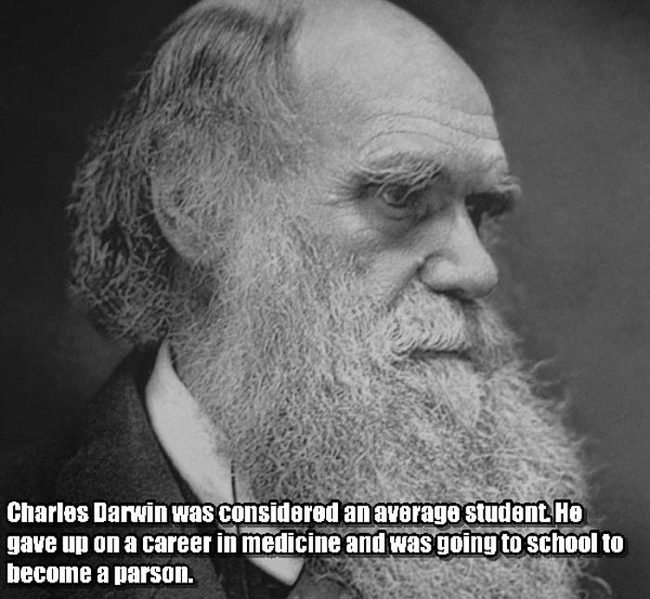 14.) Charles Darwin.