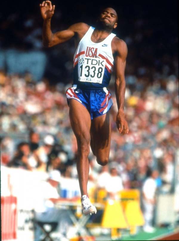 17.) Mike Powell set the long jump record at 29 feet. He launched himself 30 feet forward to do so.