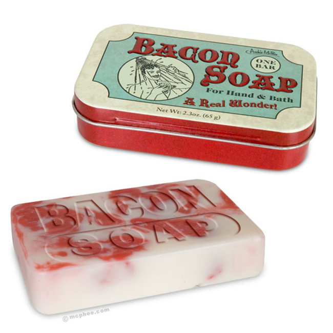 7.) Get the grease off of you with Bacon Soap.