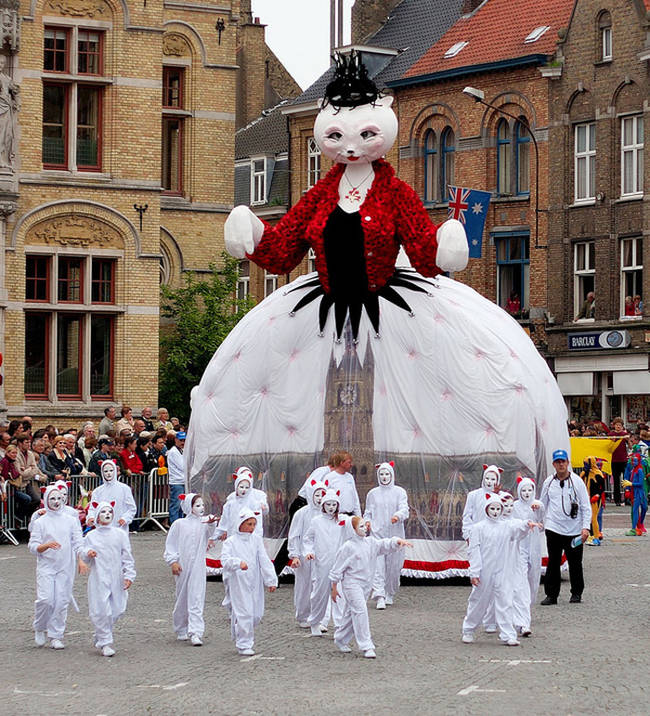 6.) Kattenstoet, the Festival of the Cats in Ypres, Belgium