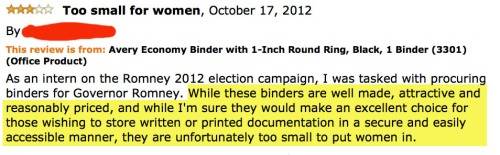 12.) How to review a binder and troll a Presidential candidate.