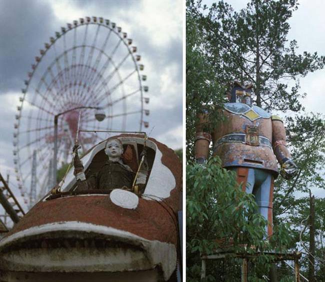 Creepy, rusting statues.