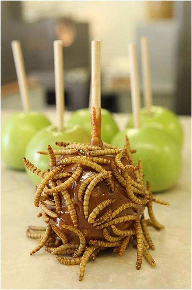 I think those maggots pretty much ruin that chocolate covered apple.