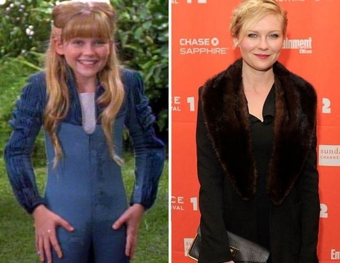 17.) Kirsten Dunst - 1993 and now.