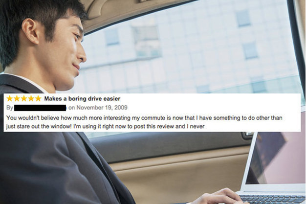 This review is for a laptop tray that connects to your steering wheel.