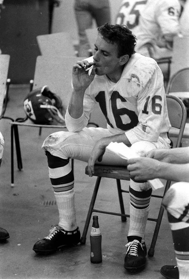 Halftime at the first Superbowl, 1967