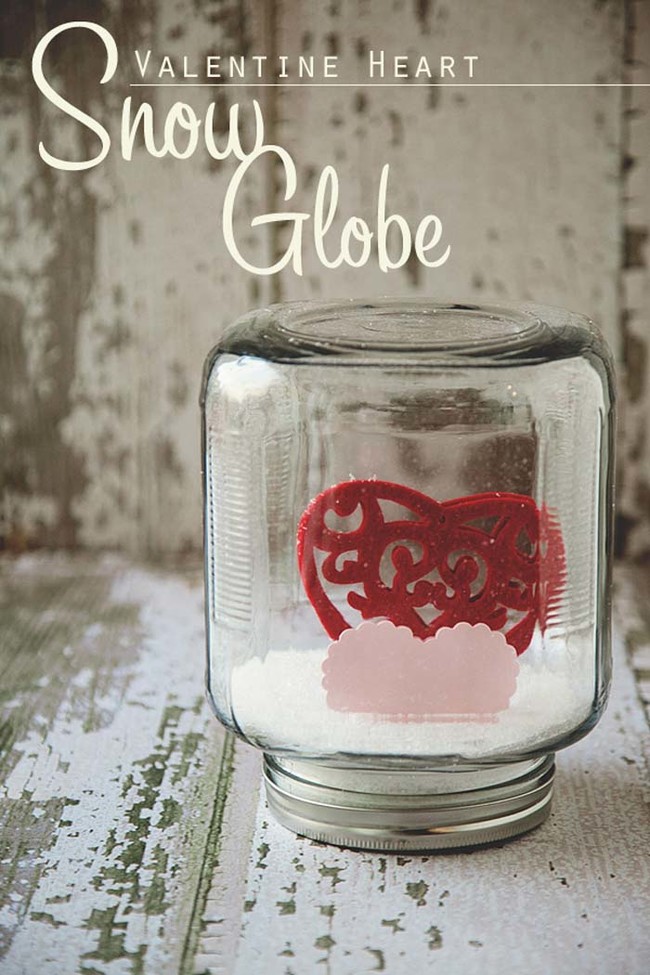 Valentine's Day Snow Globe