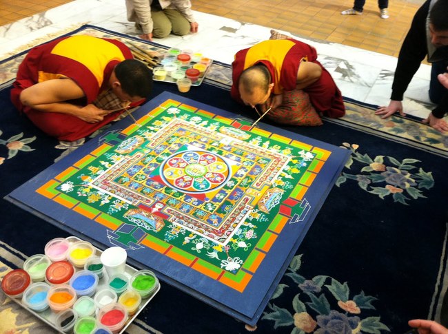 Just as soon as the Sand Mandala is completed, it is destroyed.