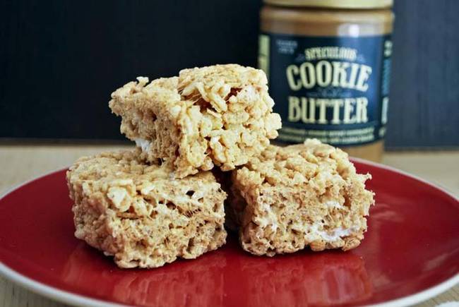 Cookie Butter Crispy Treats