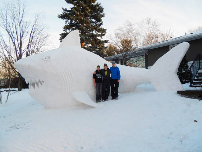 The Bartz Brothers and their Snow Shark.