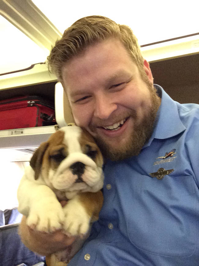 This pup's drinks were all on the house.