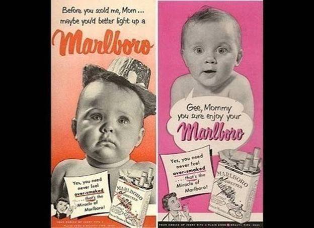 Nothing says "smoke if you got 'em" like a baby's adorable face.