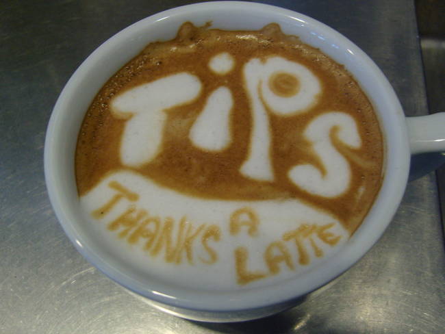 A friendly reminder. Baristas work hard, people!