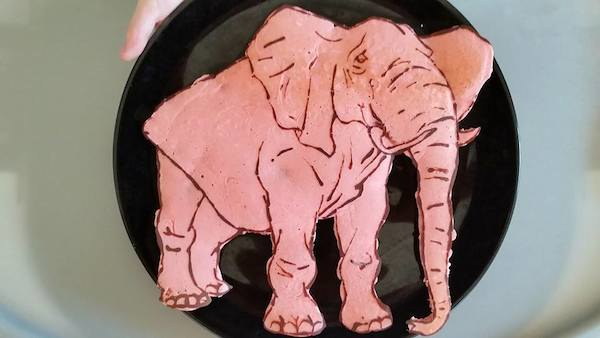 5.) An elephant would never forget this pancake.