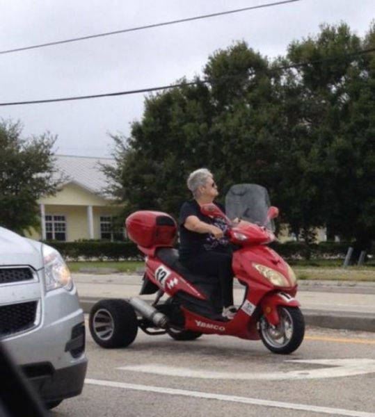 This grandma was born to be wild.