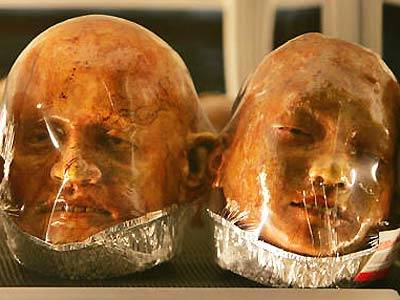 I kind of just want to buy these so I can get the plastic wrap off these poor people's faces.