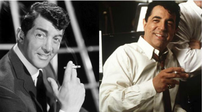 Joe Mantega as Dean Martin in <em>The Rat Pack</em>