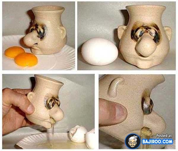 5.) Separating egg yolks can be creepy...