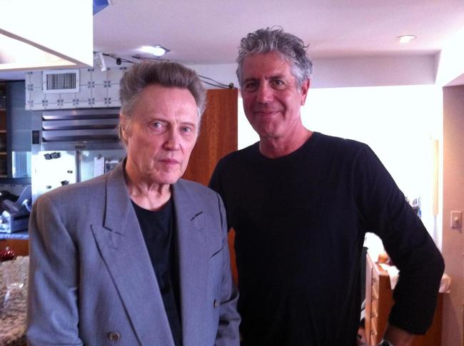 39. Christopher Walken and Anthony Bourdain