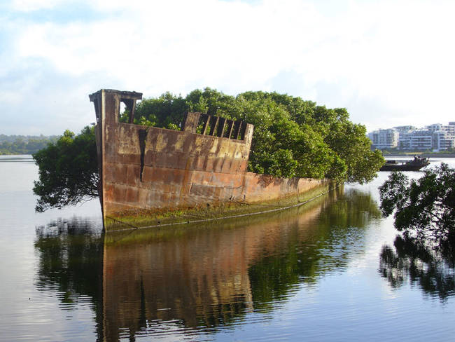 Sydney, Australia's 102 year old abandoned ship.