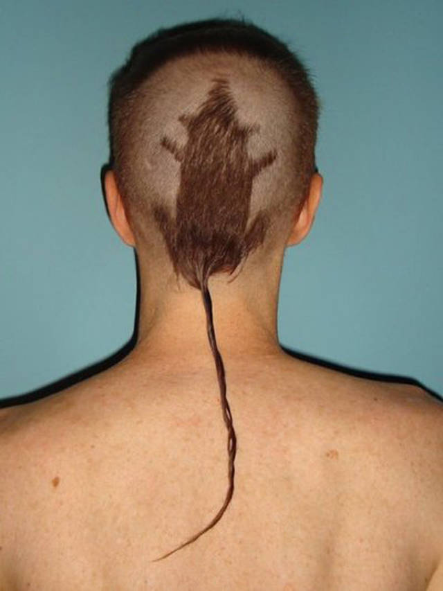 12.) The ultimate rat tail. At this point I'd say just find an actual rat and glue it to your head.