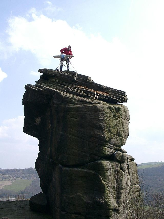 2.) Extreme Ironing: It's all about who can iron in the most remote/dangerous place possible. People say I'm weird for not owning an iron, but, I mean, this is way weirder, right? (Please tell my mom you agree.)