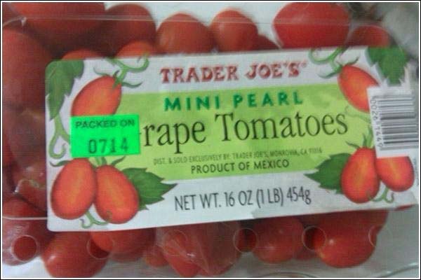 20.) It really says: grape tomatoes.