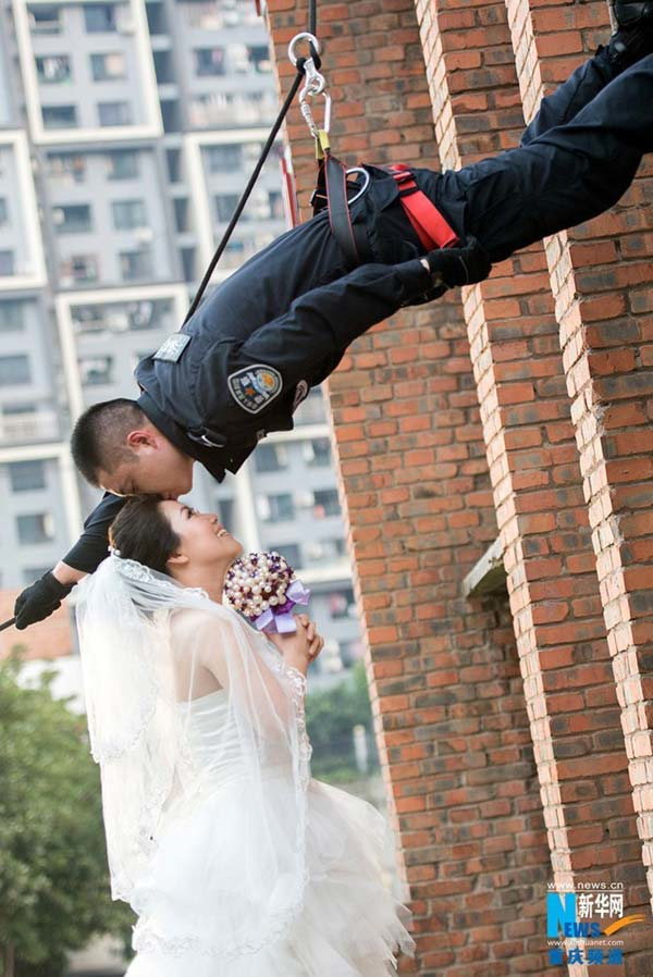 There's no better way to show one's love for another than a Spider-Man kiss.