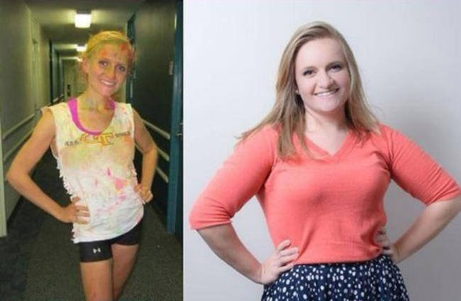 Brittany spent most of her life a little overweight until she developed anorexia and only allowed herself 600 calories per day. Since recovering from the disease, she became an advocate for healthy lifestyles on her blog.