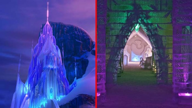 4.) Elsa's palace in Frozen was based on the Hotel de Glace in Cananda.