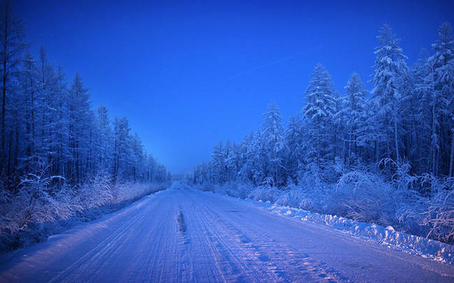 The "Road of Bones" is the only way to get to Oymyakon.