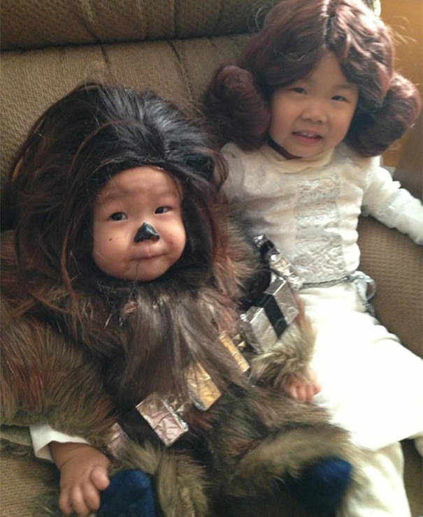 22.) Chewbacca and Princess Leia from <i>Star Wars</i>