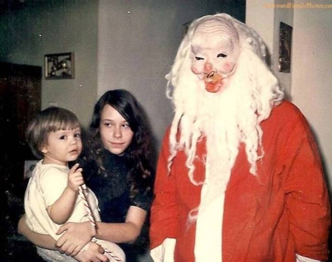 A very sad excuse for a Santa Claus.