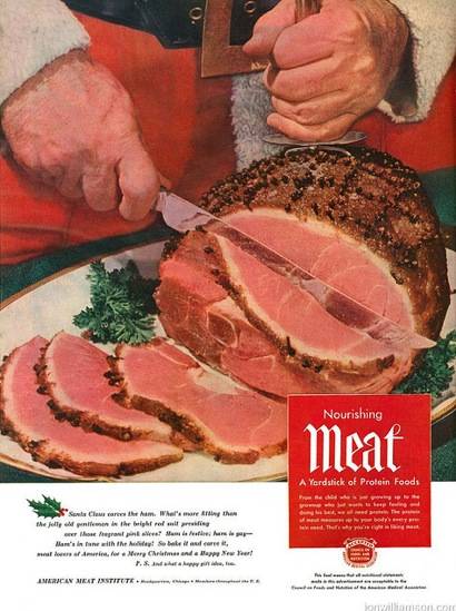 I'm not sure anyone wants to see Santa's meat, even during the Holiday Season.