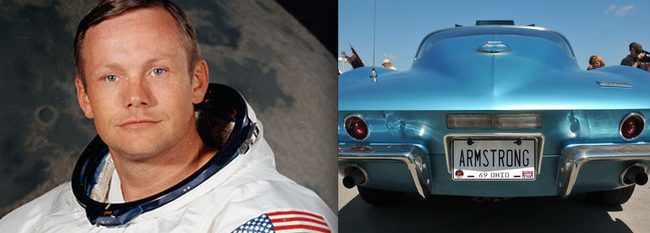 5.) Neil Armstrong - Corvette