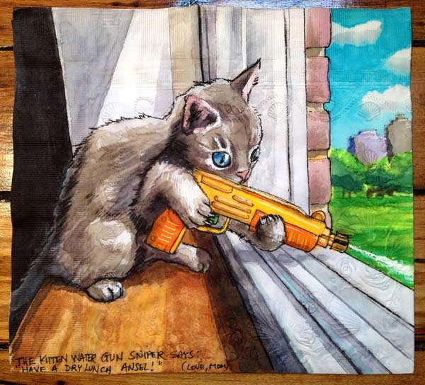 "Kitty Water Gun Sniper"