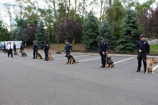 Sixty officers along with the K-9 Unit were in attendance at the farewell ceremony.