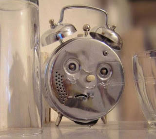 What an alarmed alarm clock.